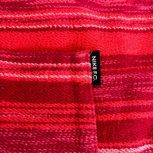 NIKE NICE USED VINTAGE 1994 RETRO MENS FC VENOM RED PINK ORANGE STRIPE SHORTS L - Picture 8 of 11